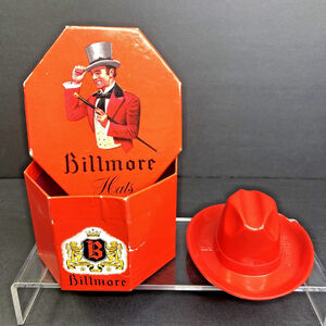 Vintage Miniature Biltmore Hats Salesman Box With Original Plastic Red Hat READ